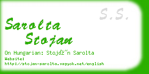 sarolta stojan business card